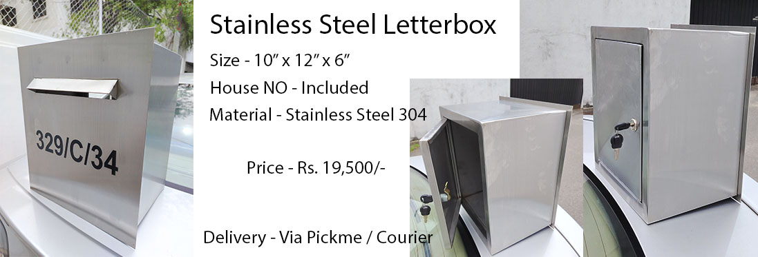 Stainless Steel letter boxes for in Sri Lanka