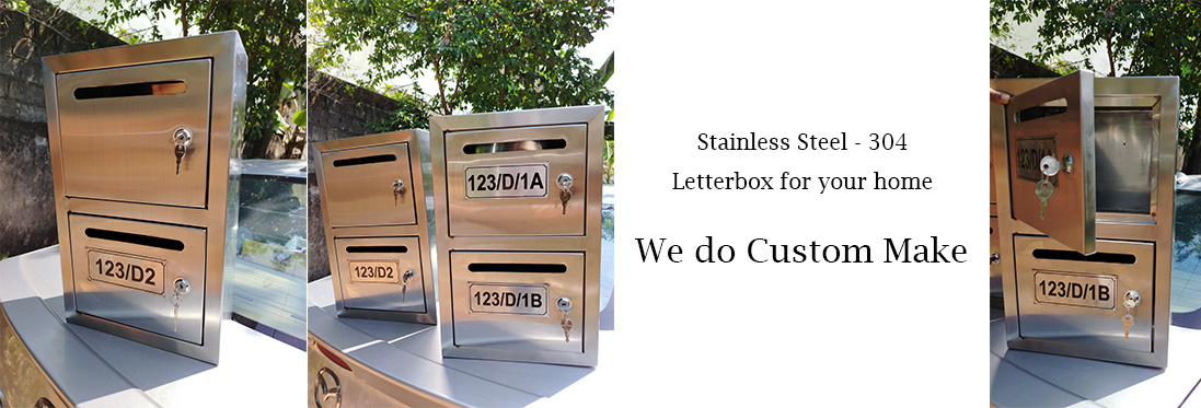 Stainless Steel letter boxes for your home in Sri Lanka