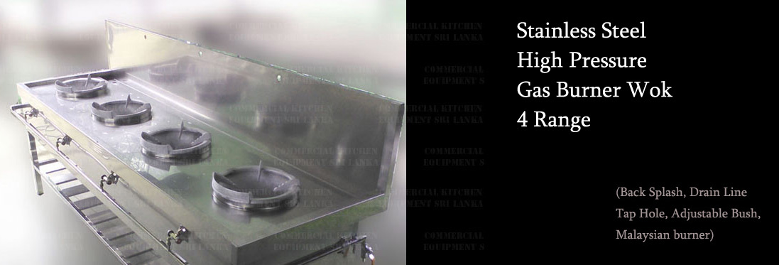 stainless steel high pressure gas burner wok for sale in sri lanka