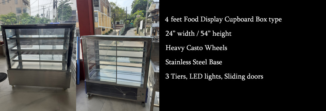 4 feet stainless steel hot pastry cupboard for sale