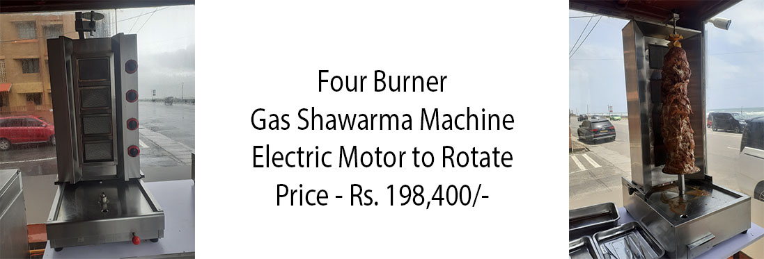 four burner gas shawarma machine for sale in sri lanka