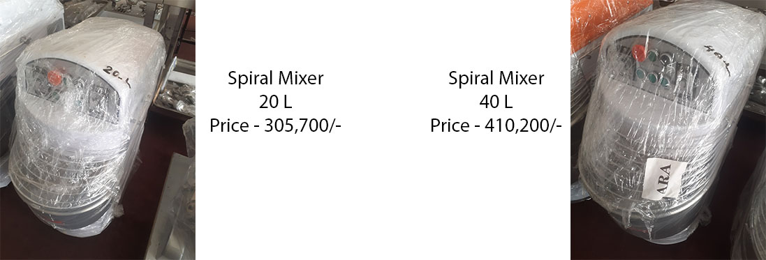 industrial spiral mixers 20l, 40l for bakery Industry for sale in sri lanka
