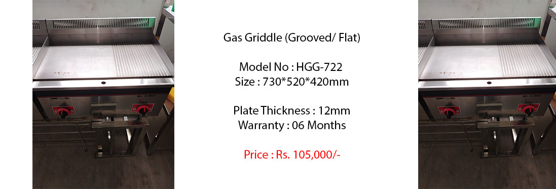 flat & grooved stainless steel griddle machines machine for kitchen for sale in sri lanka