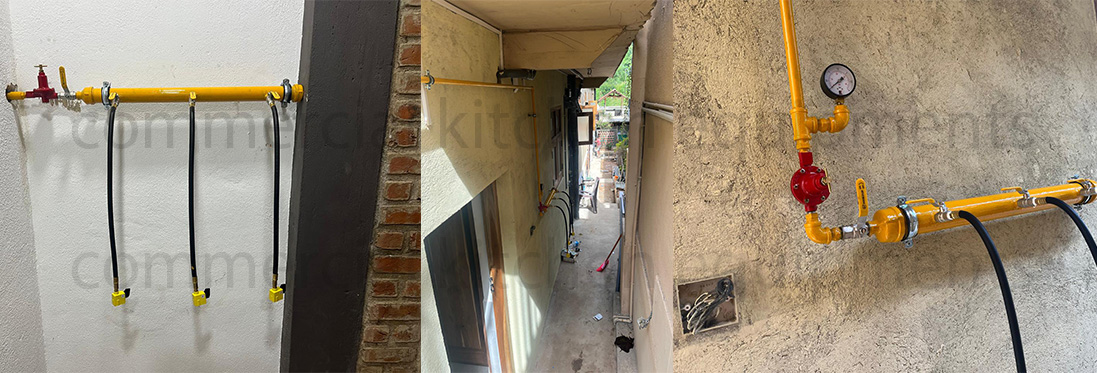 kitchen gas pipeline installation in sri lanka