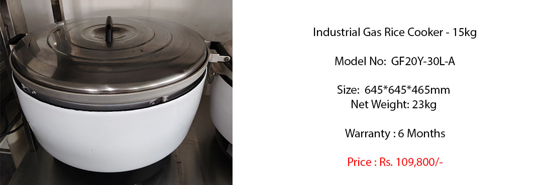 15kg gas operated industrial rice cookers for sale in sri lanka