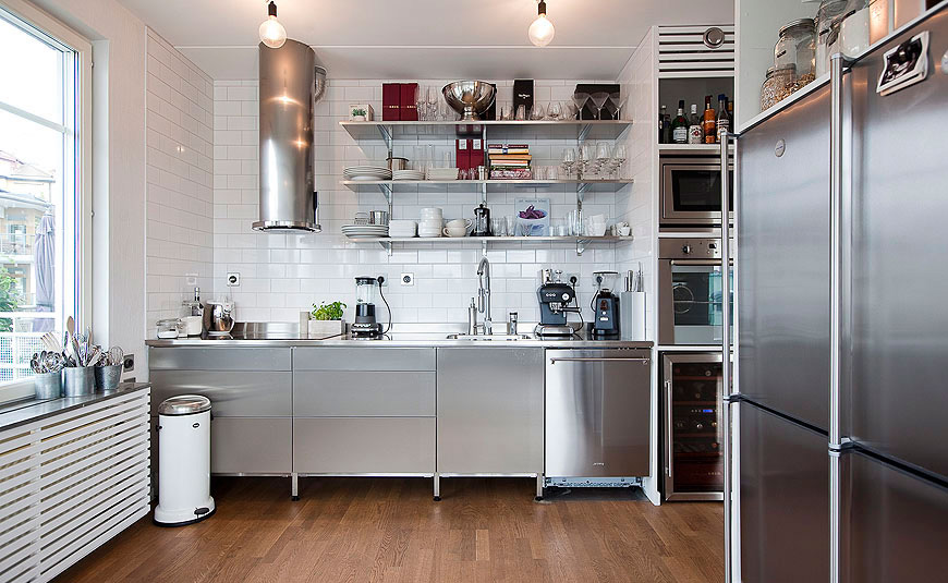 Stainless Steel apartment kitchen in Sri Lanka