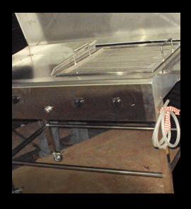 stainless steel gas charcoal bbq, grill, gridle plate, kottu plate, kottu stove, kottu cooker fabricator installation in sri lanka