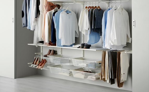stainless steel cloth hanging unit, garment hanging units, showroom interior solutions in sri lanka