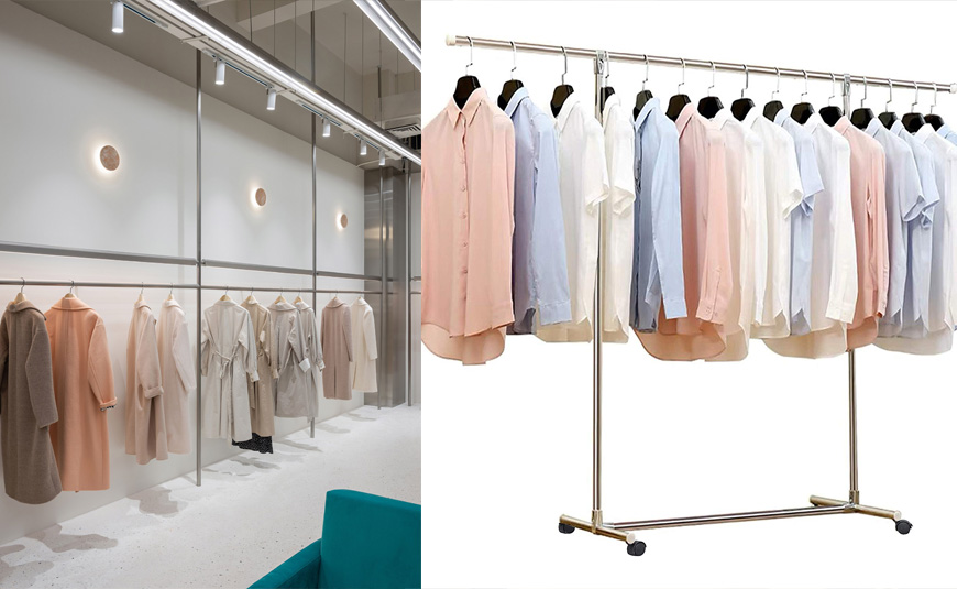 Stainless Steel Garment Hanging Units done by Silver Tech