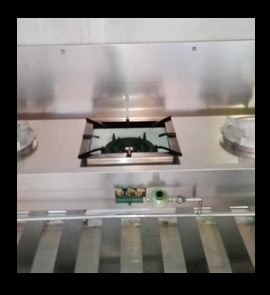 stainless steel high pressure spot gas burner wok four burners range fabricator in sri-lanka