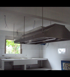 stainless steel kitchen canopy fabricator in sri-lanka