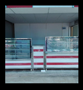 stainless steel food display, pastry cupboards in sri-lanka, stainless steel cashier counters in sri Lanka