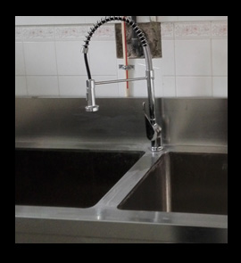 stainless steel commercial sink, kitchen sink, handwash sink, sink bowl fabricator installation in sri lanka